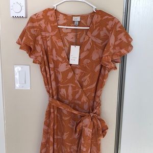 NWT Floral Wrap Dress